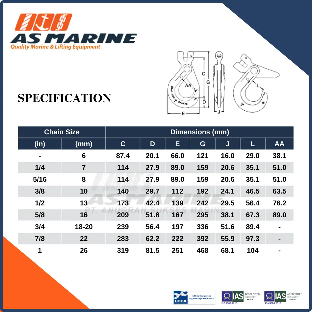 Specification S1317 Crosby USA